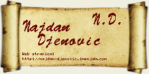 Najdan Đenović vizit kartica